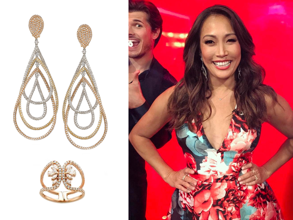 Carrie Ann Inaba Wearing Le VianĀ® Jewelry to "Dancing with the Stars: Season 24